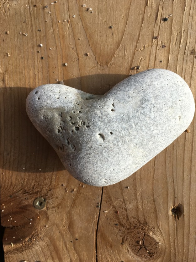 Heart-shaped stone